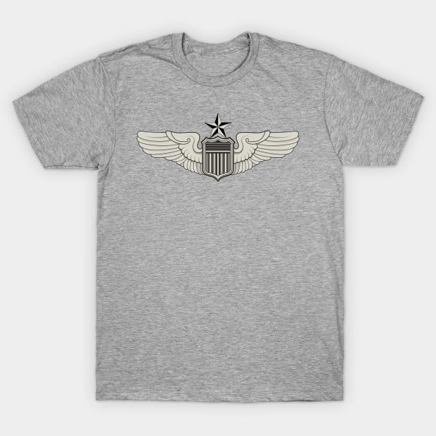 Air Force Senior Pilot Wings T-Shirt by Sticker Steve